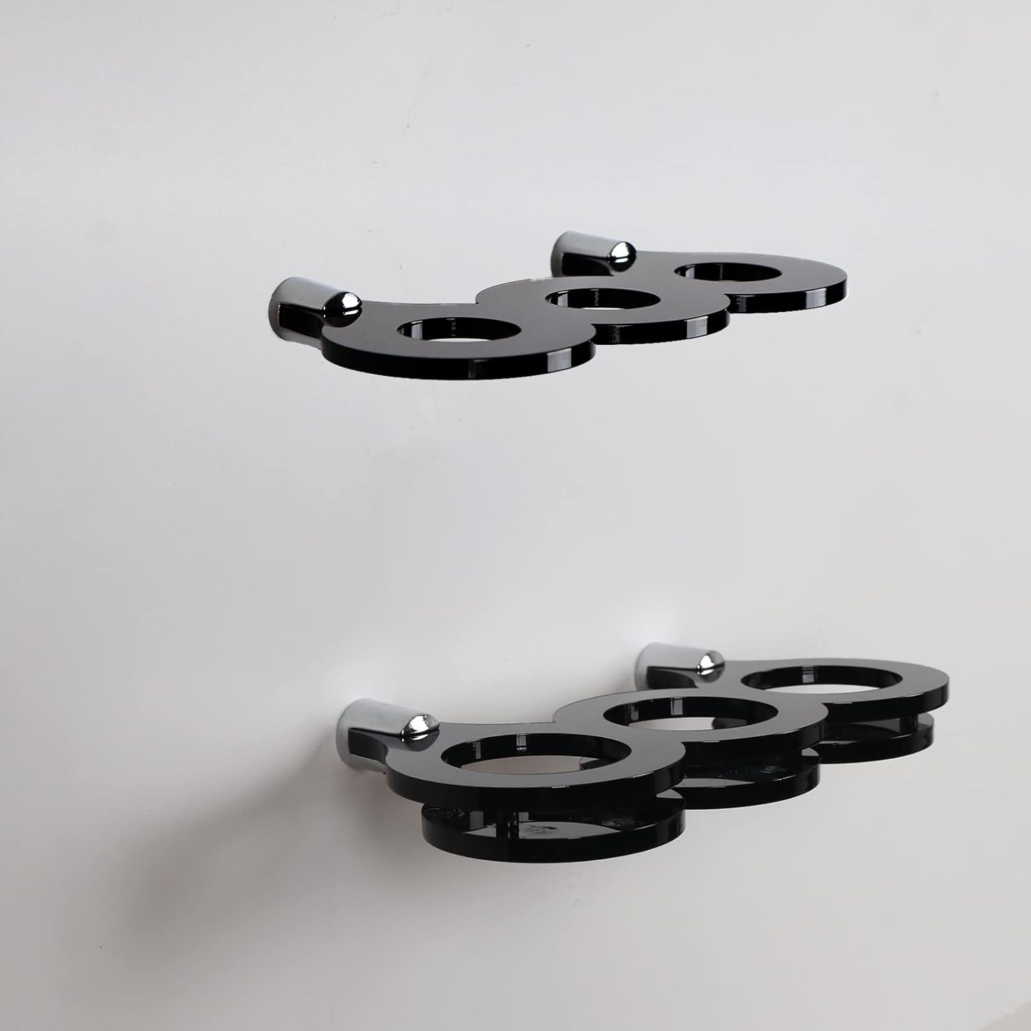 Lightsaber Rack Sword Hook Wall Mounted Vertical Display Rack Lightsaber Display Rack Sword Rack Suitable for All Lightsabers (Black 3 Hole) image number 5