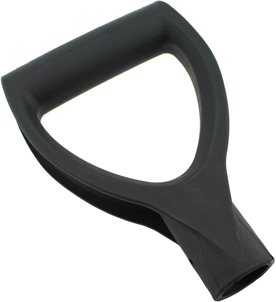 1 Pcs D-Shape Shovel Handle - 28Mm inside Diameter Thickened Plastic Black D Grip Handle for Household and Agricultural Tools - Replacement Grip for Digging and Raking Shovels
