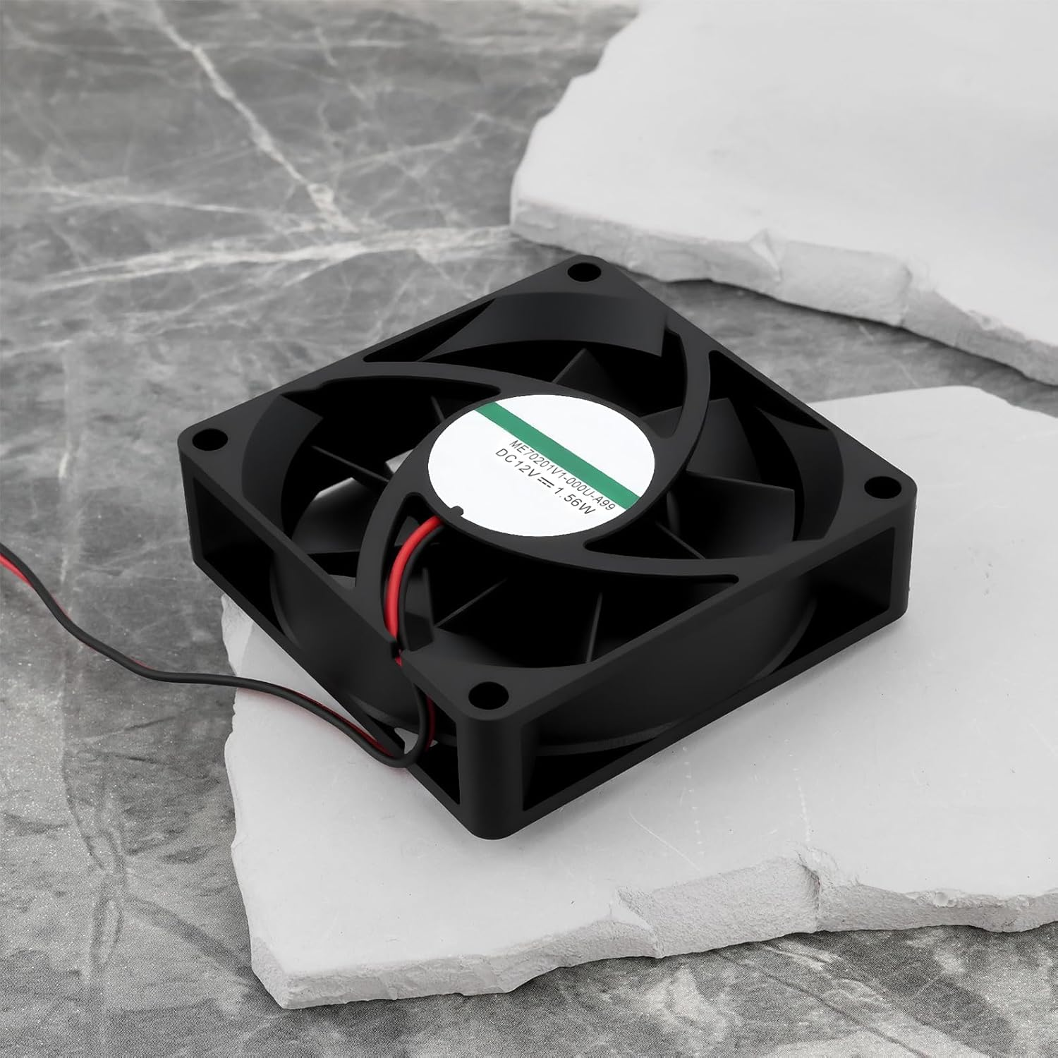 Create Idea 2Pcs 12V PC Case Cooler Fan ME70201V1-A99 70X70X20Mm for Chassis Power Supplies image number 5