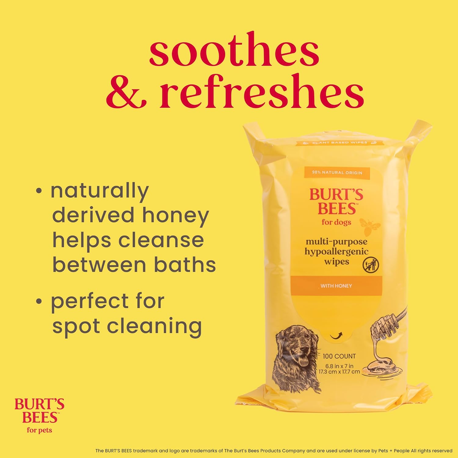 Burts Bees Multi-Purpose Wipes with Honey - 100 Wipes image number 4
