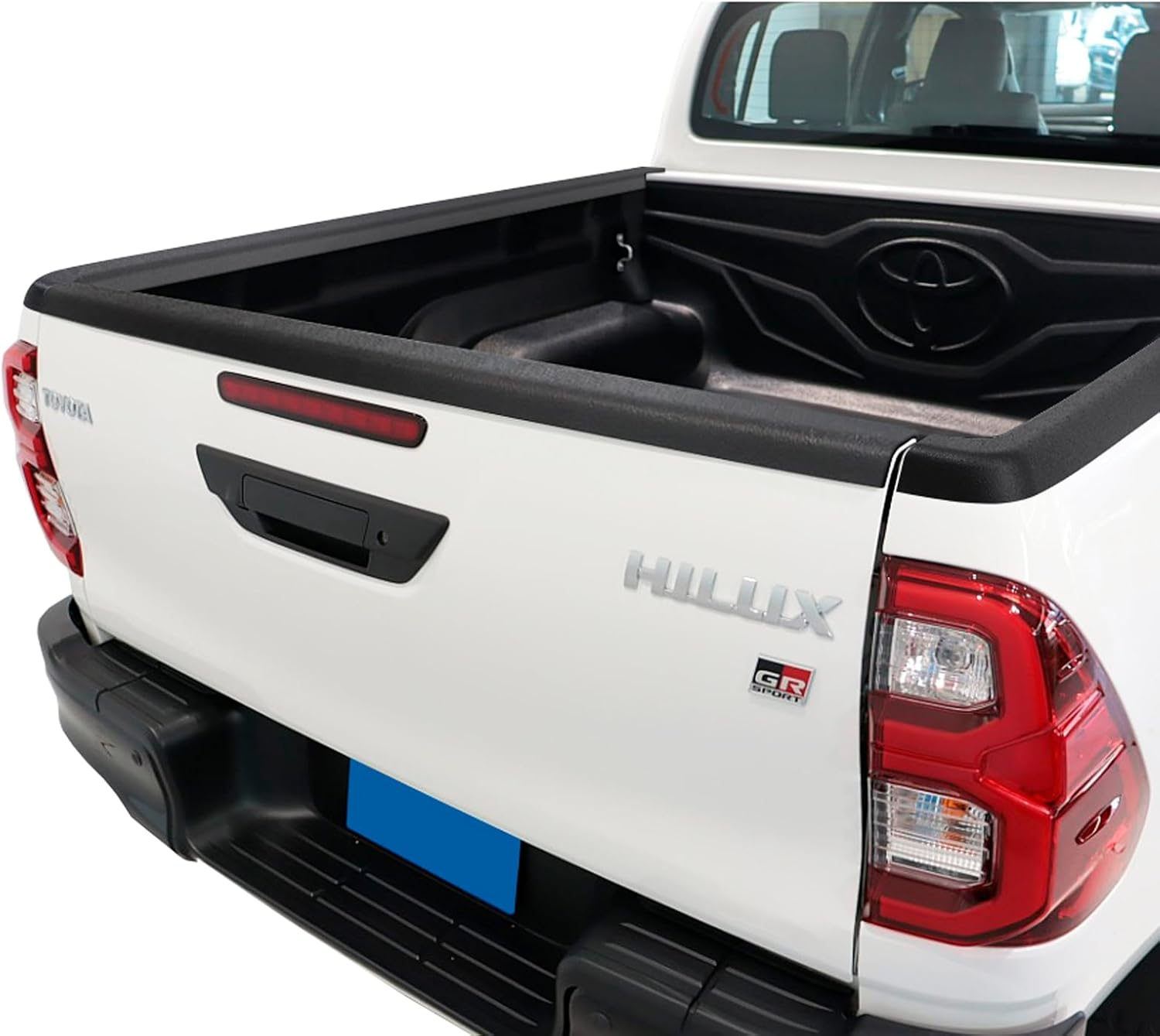 Tailgate Protector Rail Cover Guard for Toyota Hilux 2015-2020 N80 Revo Accessories, Textured Matte Black Rear Tailgate Cover Cap Trim, 1PC image number 2