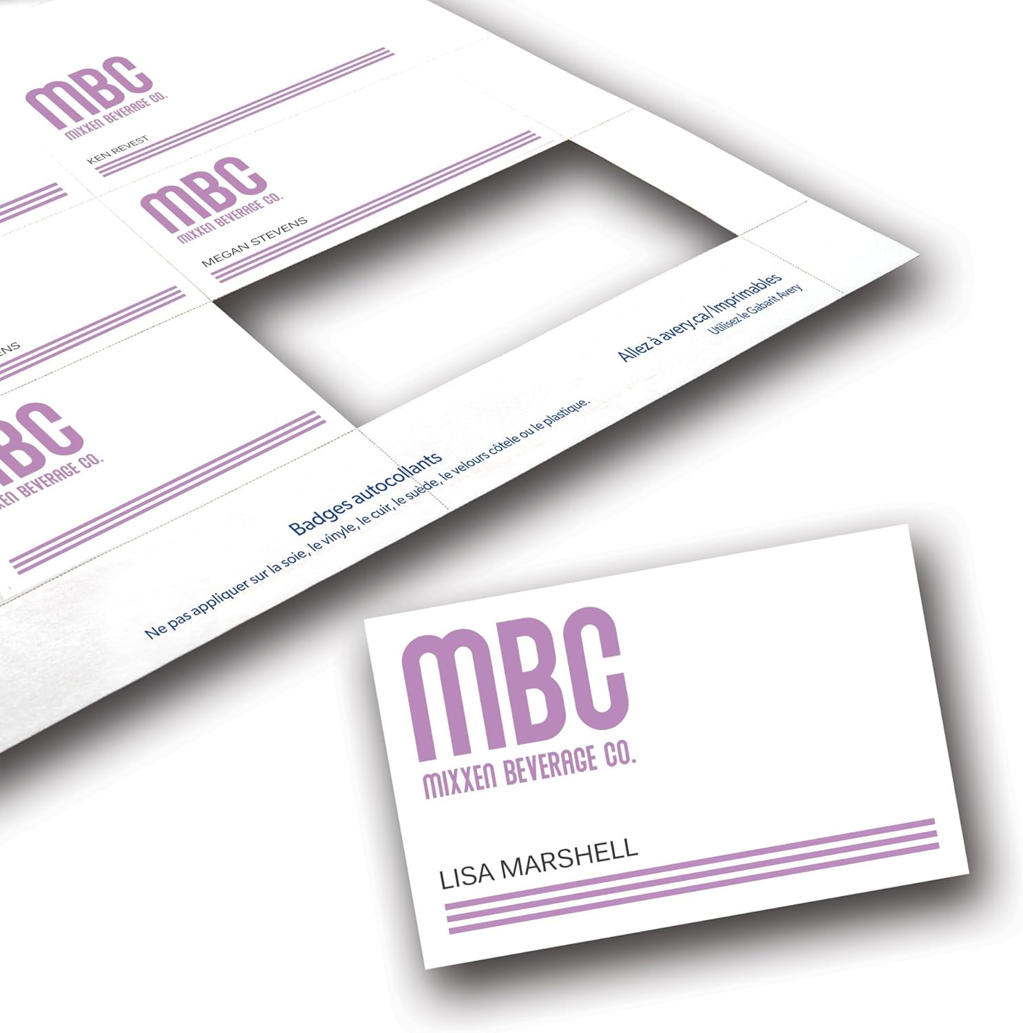 Avery Customizable Name Badge Inserts, 2.25" X 3.5", White, 400 Printable Name Tag Inserts (5390) image number 6