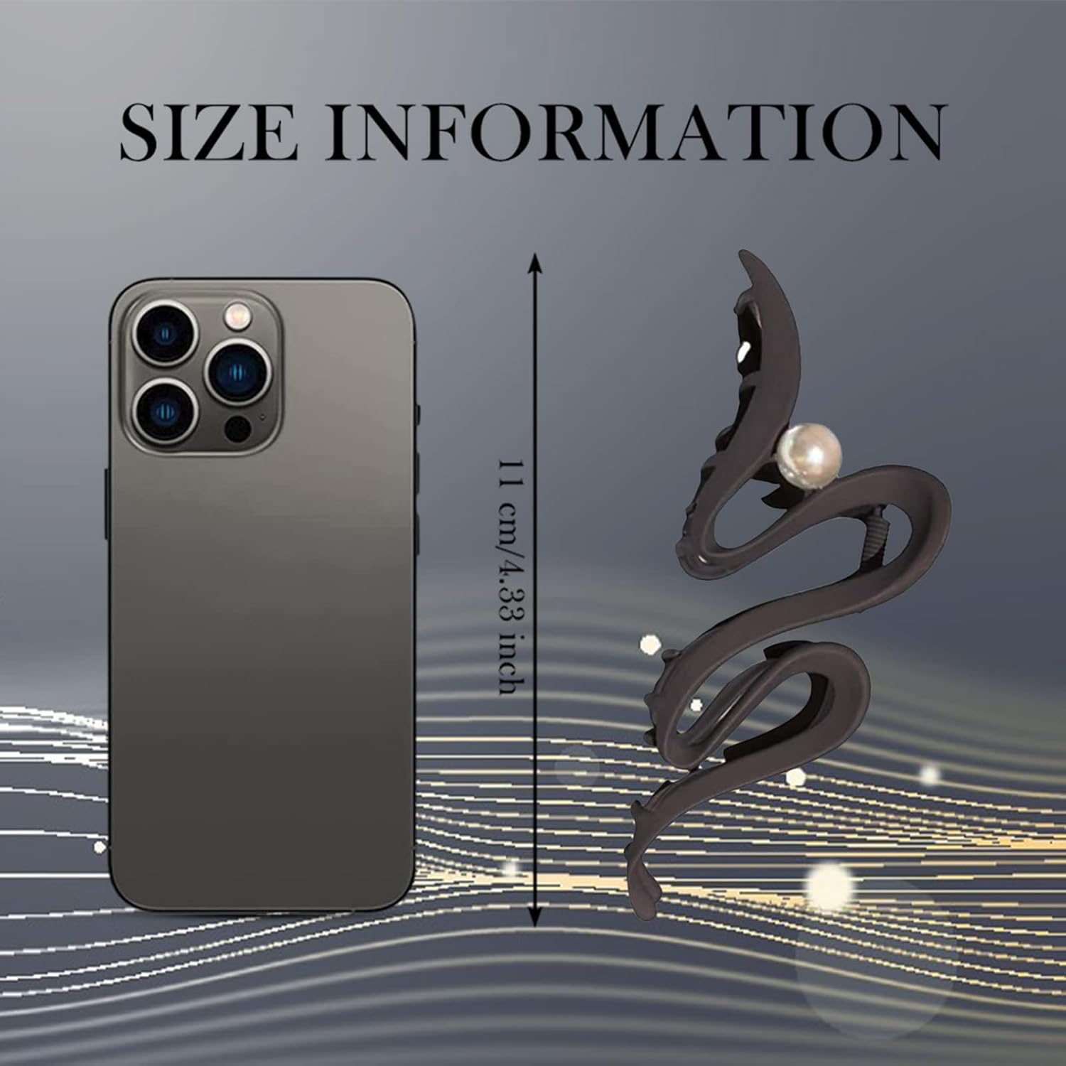 WEIPUER Pack of 3 Metal Hair Clips for Women, Large Hair Accessories, Hair Claws Clips for Women and Girls, Thick Hair Accessories