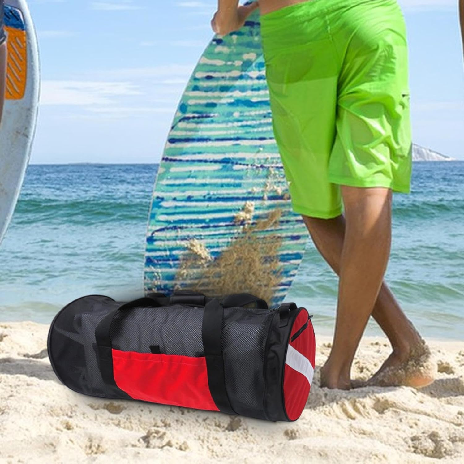 Diving Bag, Mesh Duffel Bag | Large Size Sports Duffel Bag for Snorkel & Gym Equipment - 78L Scuba & Snorkel Gear Mesh Storage Bag for Diving Gear