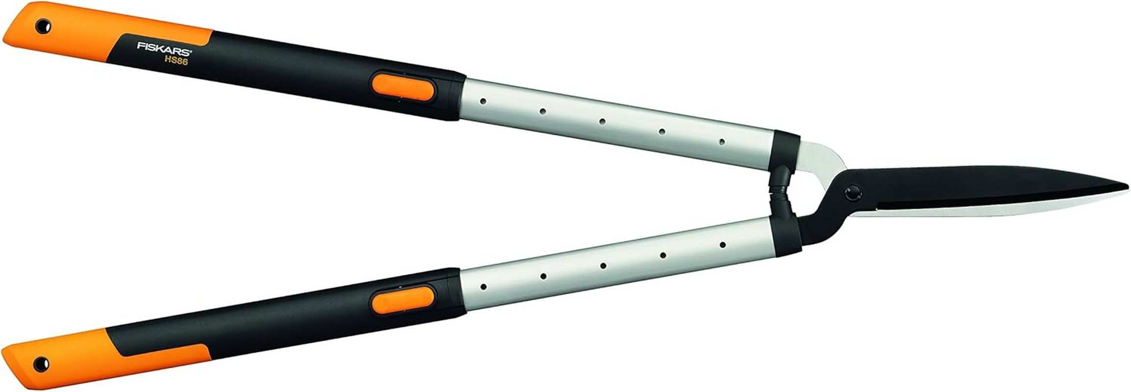 Fiskars Smartfit Hedge Shear HS86, Telescopic, Non-Stick Coating, High-Quality Steel Blades, Length: 68-93 Cm, Black/Orange, 1013565 image number 6