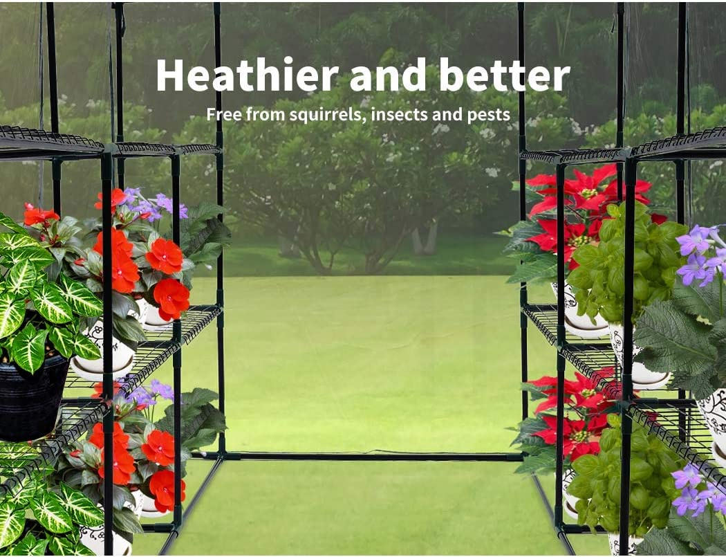 Levede 3 Tier Walk in Greenhouse Garden Shed PVC Cover Film Tunnel Green House image number 6