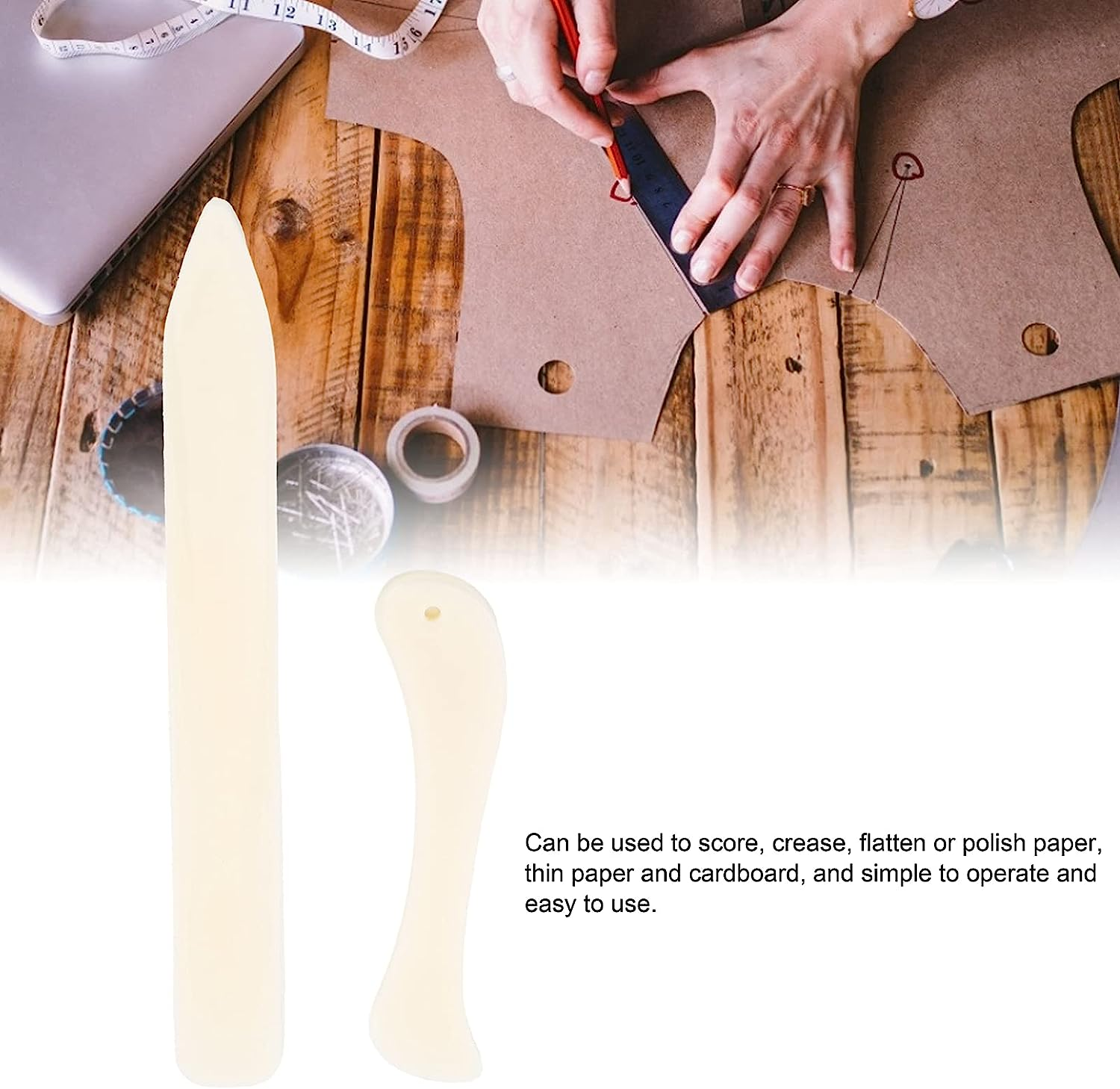 Bone Folder, Origami Paper Creaser Traditional for Scrapbooking for Sewing for Card Making for Bookbinding