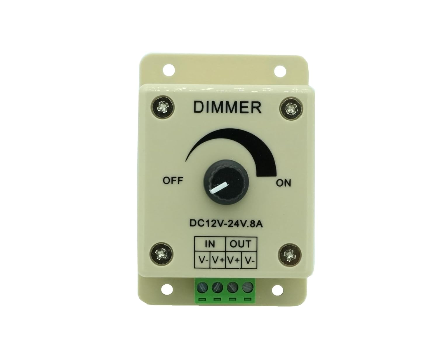 DIGISHUO 4Pcs DC12-24V 8Amp 0%-100% PWM Dimming Controller | for LED Lights Ribbon Lights Tape Lights | Dimmer Compatible with Hilight Ledwholesaler Fillite LED Trips image number 3