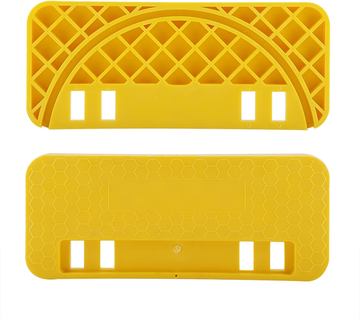 Joyzan Hive Uncapping Tank Holder, Honey Bucket Slot Nest Frame Scraper Bee Hive Shelf ABS Type Bee Keeper Flat Equipment Beekeeping Scrapers Tool Plastic Yellow for Beekeeper Cleaning Outdoor Garden image number 1
