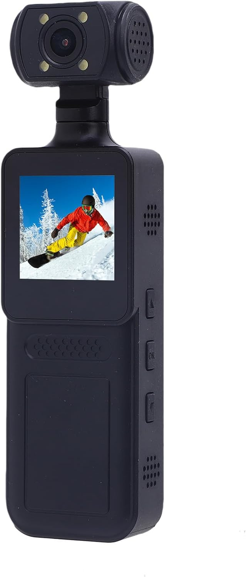 XUMIUZIY 4K 40MP Wifi Action Camera, Handheld Video Camcorder with 1.3" HD Screen, 180&deg; Rotating Lens, 135&deg; Ultra Wide, APP Control, Vlogging Camera for Outdoor Sports Travel image number 5