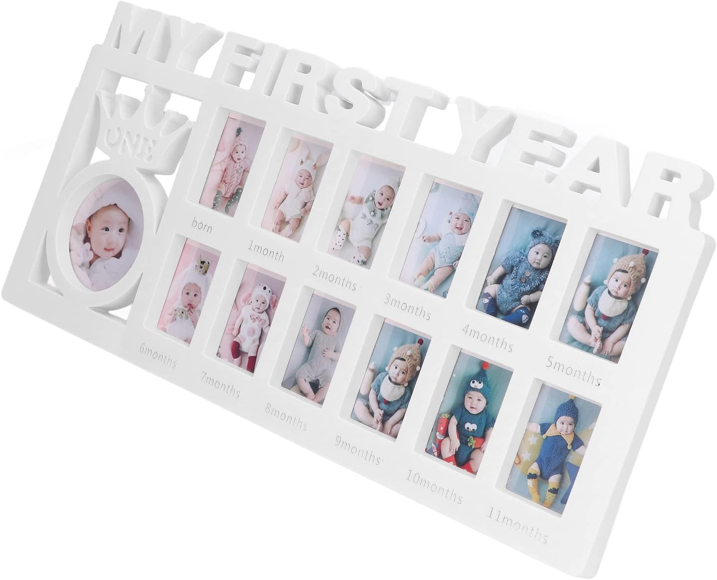 Baby Prints Photo Frame for Newborns - 12 Small Picture Frames for Recording Baby'S Growth - Strong and - Ideal Home Decoration and Giving - Plastic Material (#3)