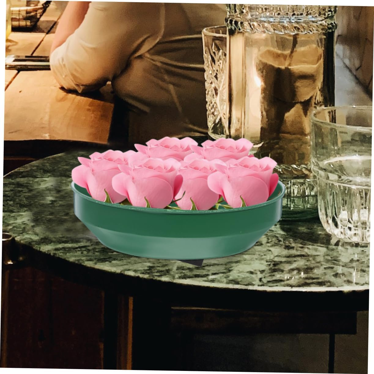 BESPORTBLE 16Pcs Foam Trays for Flower Arrangement Supplies Plastic Flower Mud Fixing Plate for Floral Arrangements in Home Garden image number 4