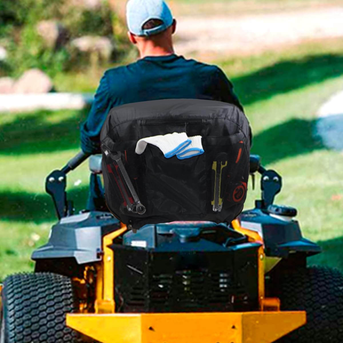 Lawn Mower Seat Cover for John Deere Riding Tractor Seat Cover,Compatible with Craftsman,Cub Cadet,Kubota(M) image number 3