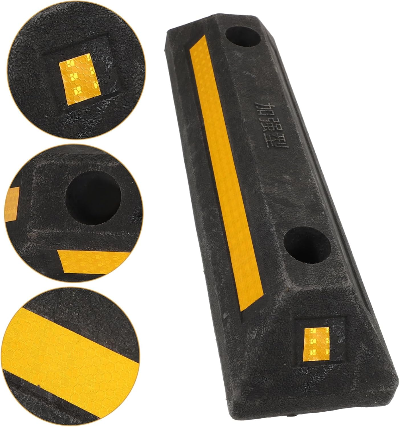 Rubber Wheel Chock Garage Car Stopper for Parking Space Limiter Wear-Resistant Vehicle Wheel Stopper Preventing Rollback Easy Install for Cars Rv Trailers