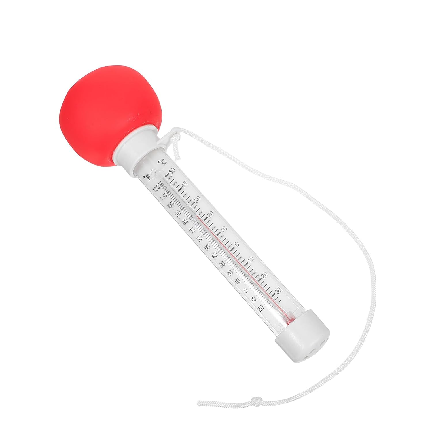 Floating Cartoon Pool Thermometer for Large Easy-Read Water Temperature Gauge Accurate Sensor for Swimming Pools Hot Tubs Ponds Baths Playful Tomato Design Floating for Convenient image number 3