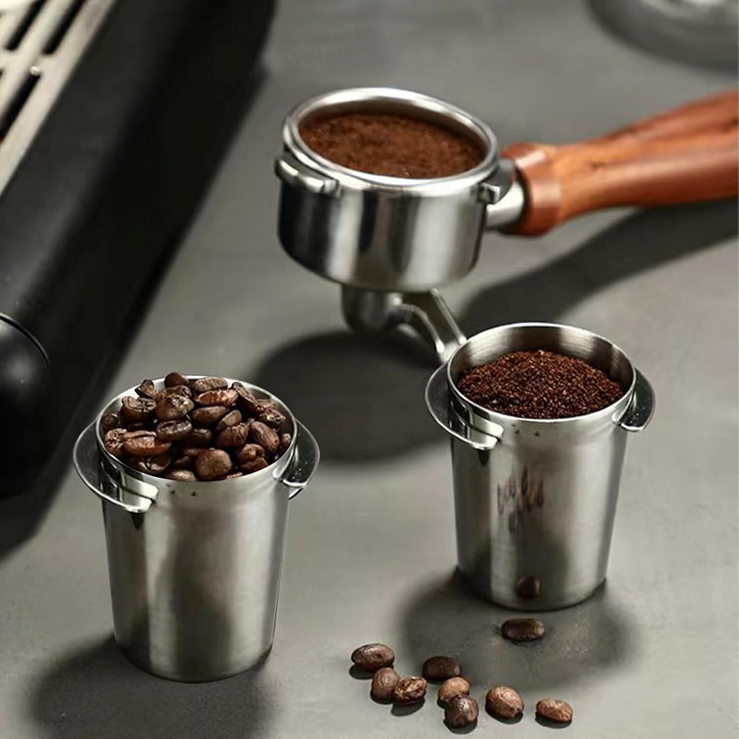 Dosing Cup 58Mm, Coffee Portafilter Dosing Cup Stainless Steel Fits 58Mm Barista Portafilter, Espresso Accessories for Espresso Coffee Machines for Barista, Home, Cafeteria image number 5