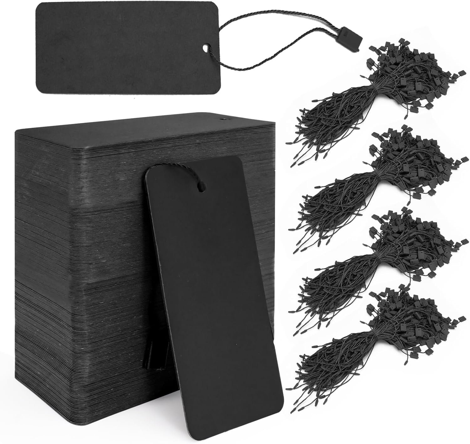 Sekonow 400Pcs White Gift Tags with String, Large Price Tags Clothing Tags Blank Kraft Paper Hang Tags for Clothes Sale Crafts Pricing Inventory