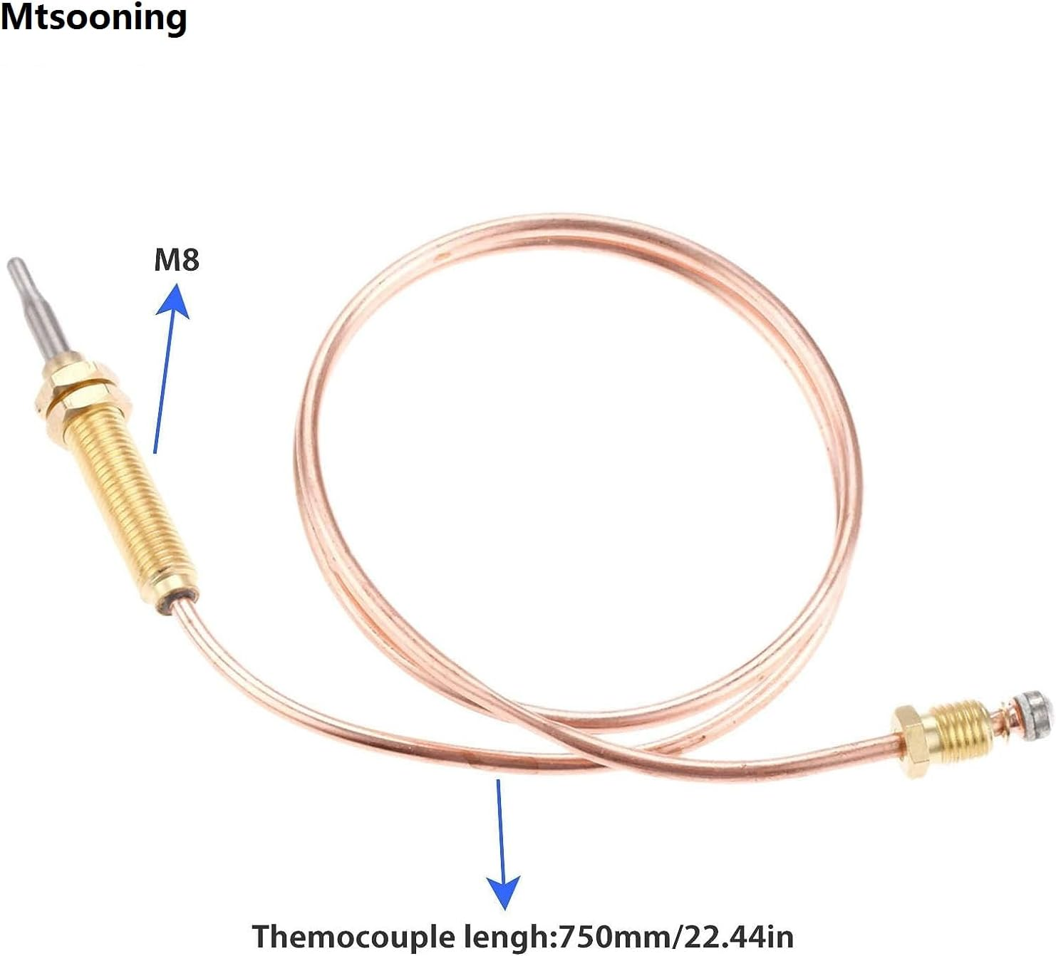Mtsooning Low Pressure LPG Propane Gas Fireplace Fire Pit Flame Failure Safety Control Valve Kit, Propane Fire with 3/8" Flare Inlet & Outlet, Fits for Gas Grill, Heater, Fire Pit image number 4