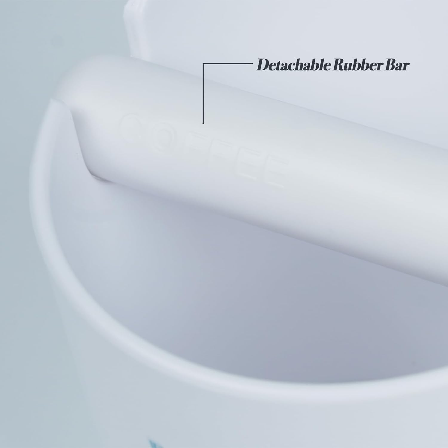 Coffee Knock Box for Coffee, ABS Coffee Grind Knock Box, Shock-Absorbent Durable Coffee Espresso Knock Box Dump Bin Grind Waste Removable Detachable Knock Bar and Non-Slip Base Colors (White) image number 6