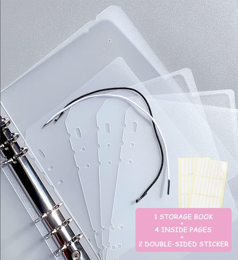 Press on Nail Organizer,Press on Nail Packaging,Removable Loose-Leaf Storage Book for Fake Nail,Nail Display(Not Included Press on Nail) (A5(9.05 * 7.08 * 1.37Inch) image number 6