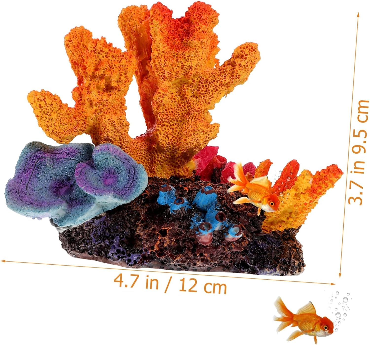 Artificial Coral Decoration Pocket Dollhouse Artificial Tools Unique Tools Universal Foot Bath Figurine Shut-Off Valve Cover Hose Aquarium Decoration Miniature Dollhouse Kit Resin (Color B) - Color A image number 3