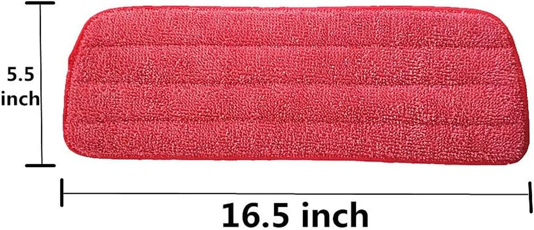 Microfiber Mop Pads for Wet/Dry Mop Floor Cleaning Pad Fit All Spray Mops (6 Pack) image number 4