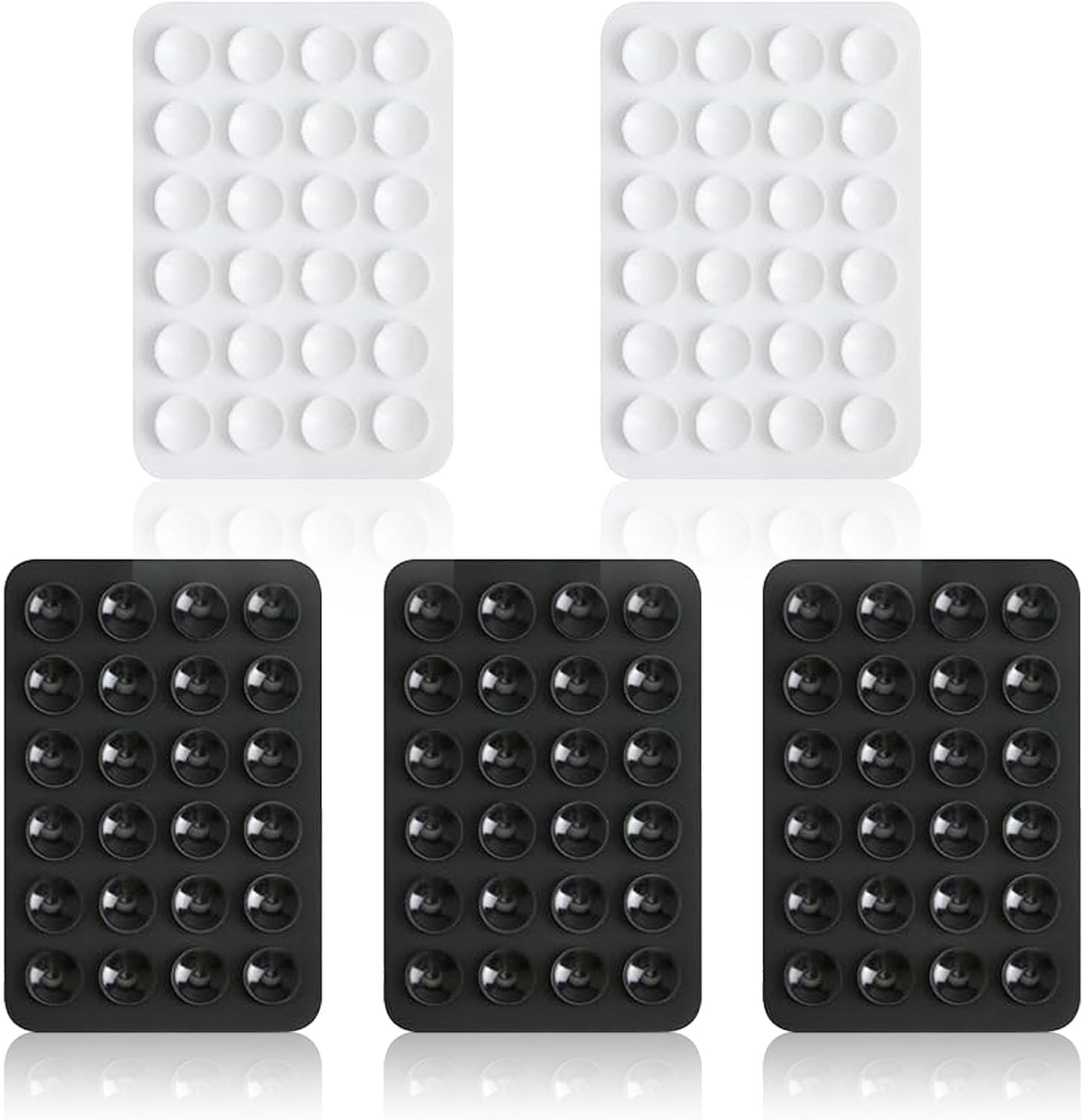 Vilbocr Phone Suction Cup Holder with Strong Grip Sticky Silicone Holder for Hands Free Video Perfect for Bathroom Sing and Fitness Training, Works on Tiles, Glass and Smooth