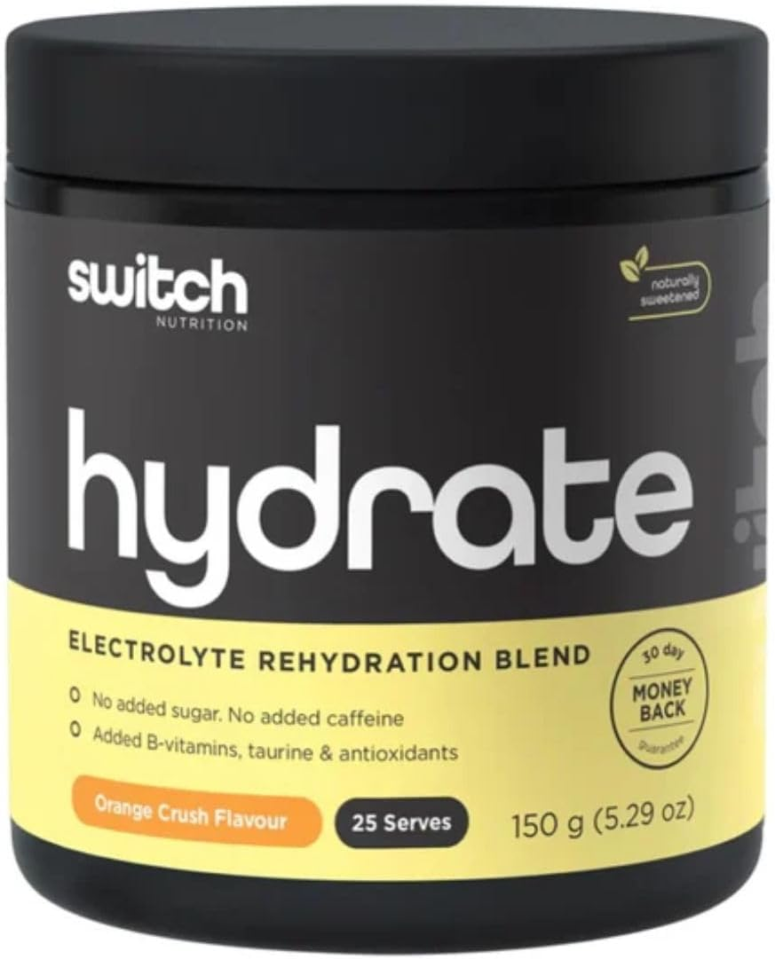 Switch Nutrition Hydrate Electrolyte Rehydration Blend 25 Serve Orange Crush image number 1