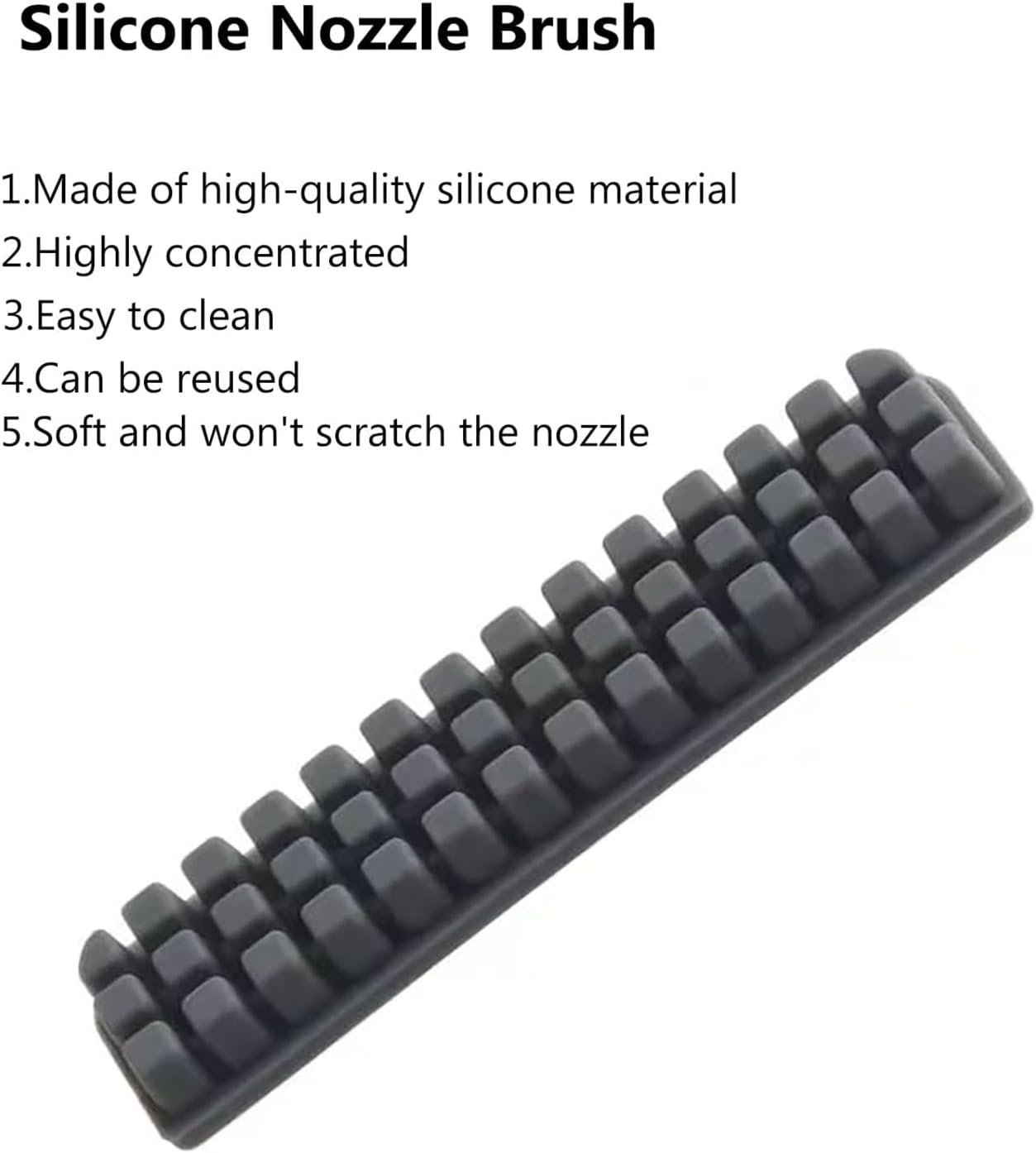 LEOWAY A1 3D Printer Nozzle Brush Replacement Kit, Nozzle Wiper Cleaning Tool for 3D Printer Hotbed,3D Printer Accessories(6Pcs) image number 2