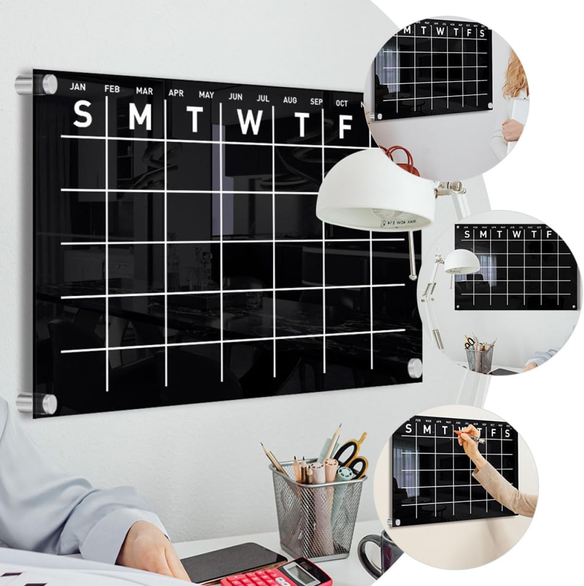 LALAFINA Weekly Plan Note Board Handwritten Memo Board Erasable Display Practical Message image number 3