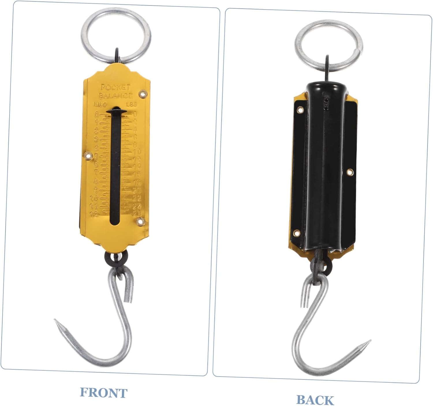 ABOOFAN 3Sets Travel Scales for Luggage Spring Scale Kg/Lb Conversion Portable Handheld Weighing for Home Outdoor 2Pcs*3 image number 1