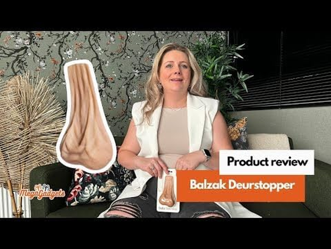 Mikamax &ndash; Balls Doorstop &ndash; Ball Sack Door Wedge &ndash; Silicone &ndash; Nude Coloured &ndash; 13 X 4,5 X 7 Cm &ndash; Funny Door Holder &ndash; Decorative Door Stopper