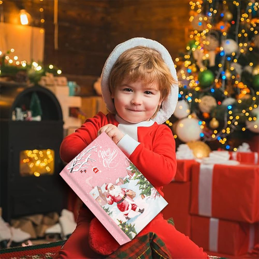 Christmas Treat Bags - 24 PCS Bags with Christmas Stickers,Christmas Bags for Gifts,Christmas Party Favors for Kids, Small Bags Assorted Sizes Baskets Decorations image number 6