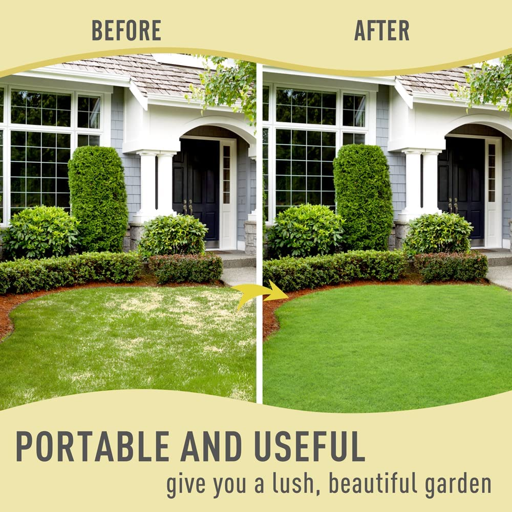 Colwelt Spike Lawn Aerator, Manual Aerator for Compacted Soils and Lawns, Non-Slip T-Handle Spike Aeration with Four 3.5-Inch Solid Steel Spikes, 38-Inch image number 3