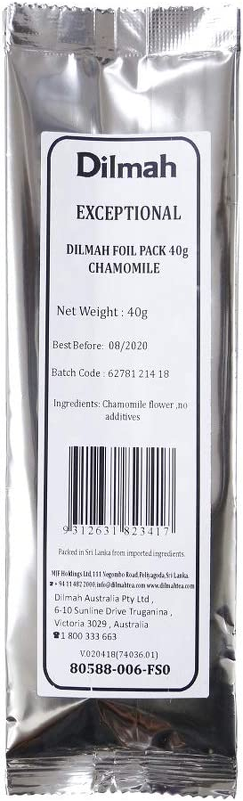 Dilmah Exceptional Chamomile Loose Leaf Refill, 40 Grams image number 3