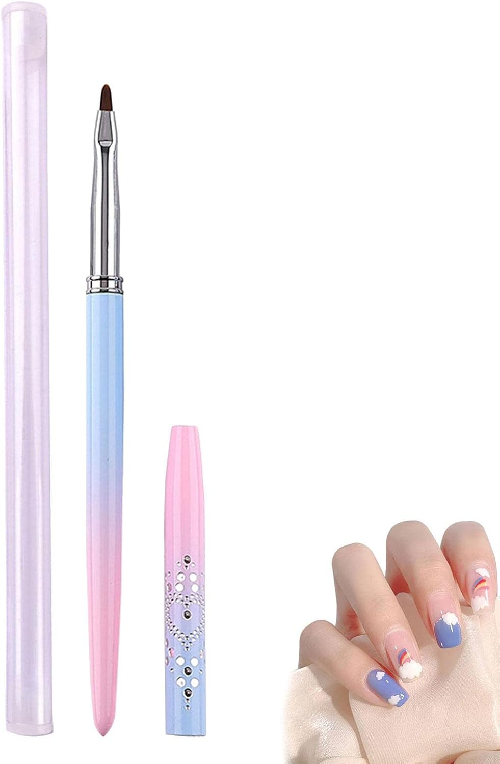 Nail-Rt Brushes - Nail Painting Tools, Nail-Rt Painting Tools for Salon, Uv Build Gel Brush, 1/15Pcs Nail-Rt Design Brushes, Poly Extension Gel Brush, Nail Design Brush, Nail Pen Painting Tools image number 4