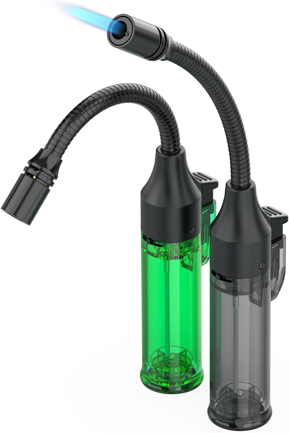 Long Flexible Lighter Jet Flame Torch Lighter Refillable Windproof Lighter for for BBQ, Stove, Candle, Kitchen Cooker, Hobs, (Sold without Gas)(Pack of 2) image number 3
