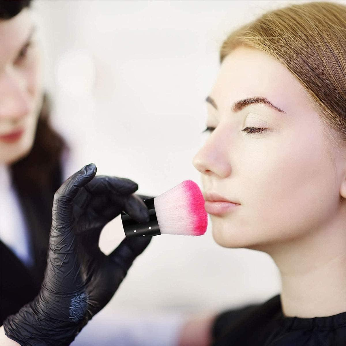 Norhogo Pack of 4 Nail Brushes for Cleaning, Nail Dust Cleaner Brush, Nail Art Dust Brush, Nail Brush for Nail Art Makeup (2 Pink + Purple) Makeup Brush, Soft Multifunctional Brush image number 5