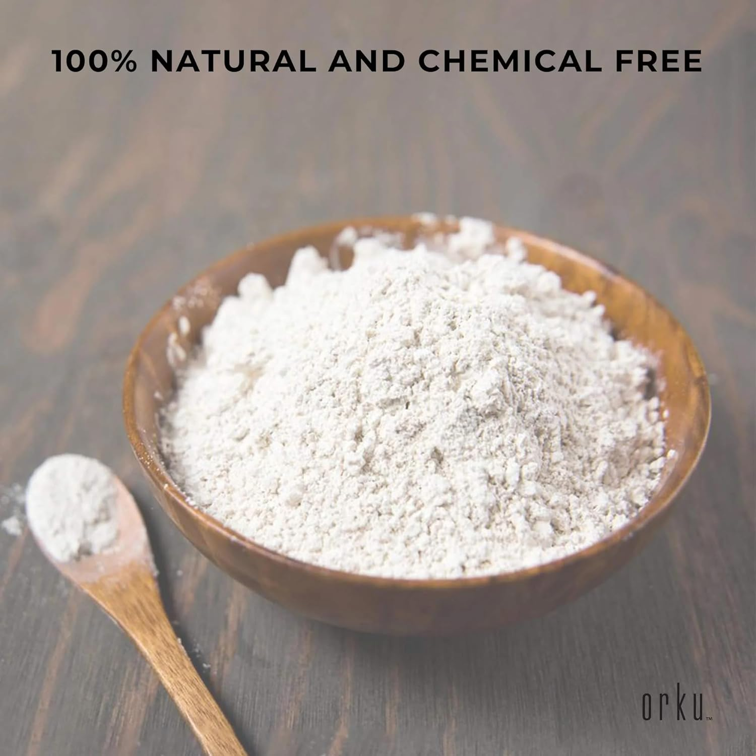 Orku 3Kg Fossil Shell Flour Tub - Livestock Garden Diatomaceous Earth image number 4