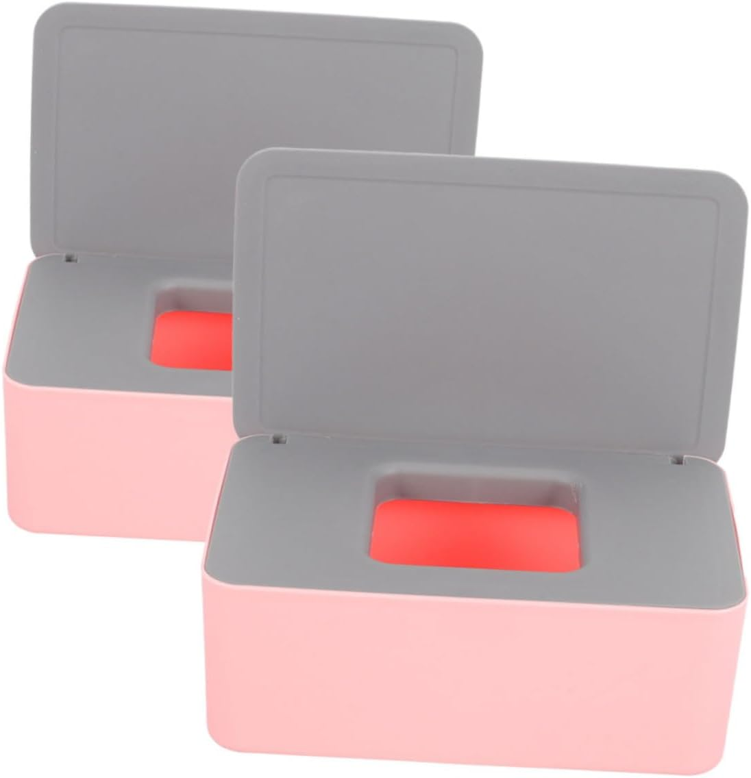 2Pcs Elegant Material Wipes Storage Box Large Capacity Wet Tissue Case for Home image number 6