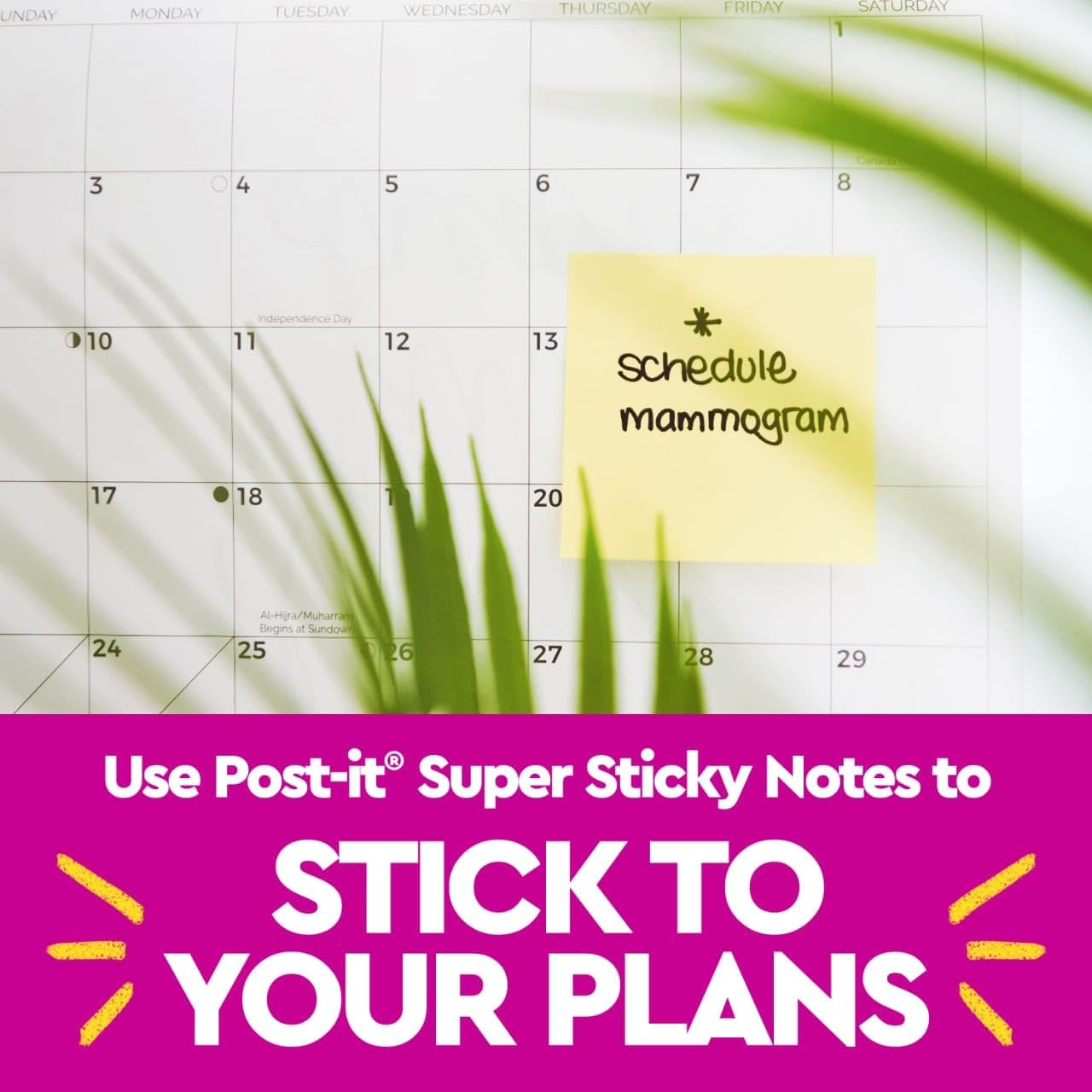 Post-It Super Sticky Notes, 3 X 5-Inches, Canary Yellow, 12-Pads/Pack image number 6