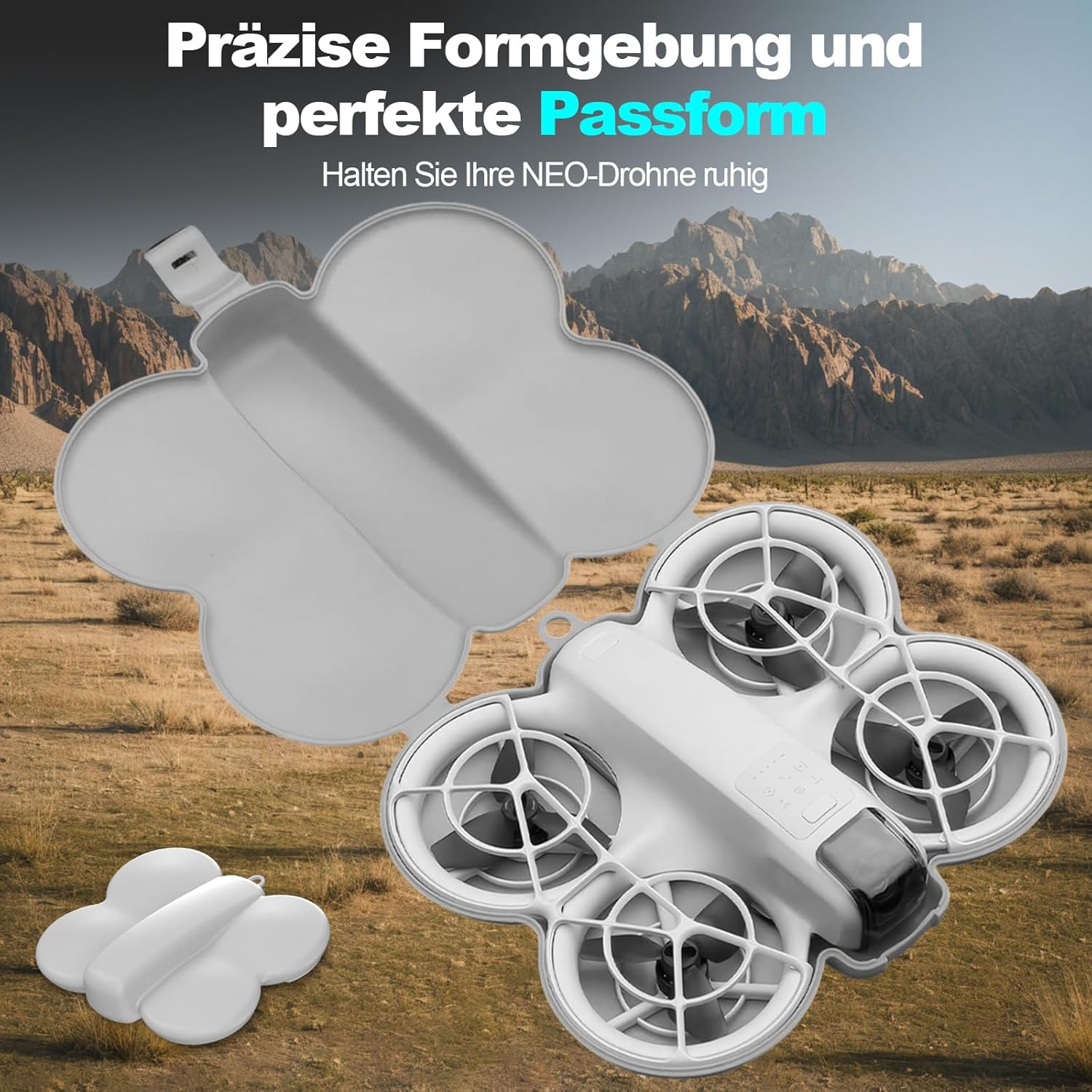 Letcdfer DJI Neo Plastic Carry Case - Grey Colour, Grey, No