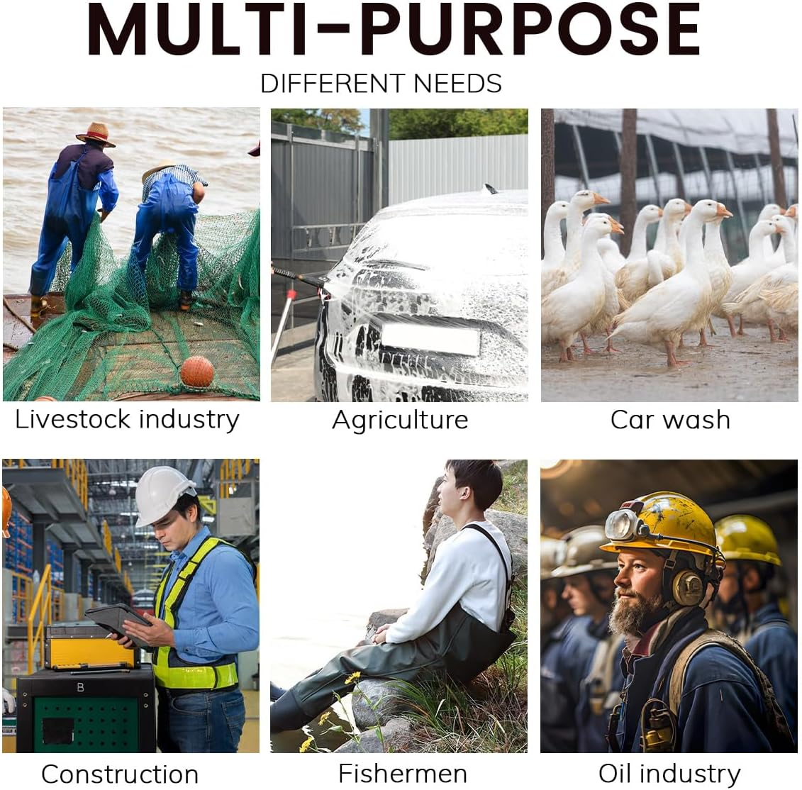 PVC Fishing Chest Waders for Men, Waterproof Bootfoot Waders with Boot Hanger, Green, 42 image number 2