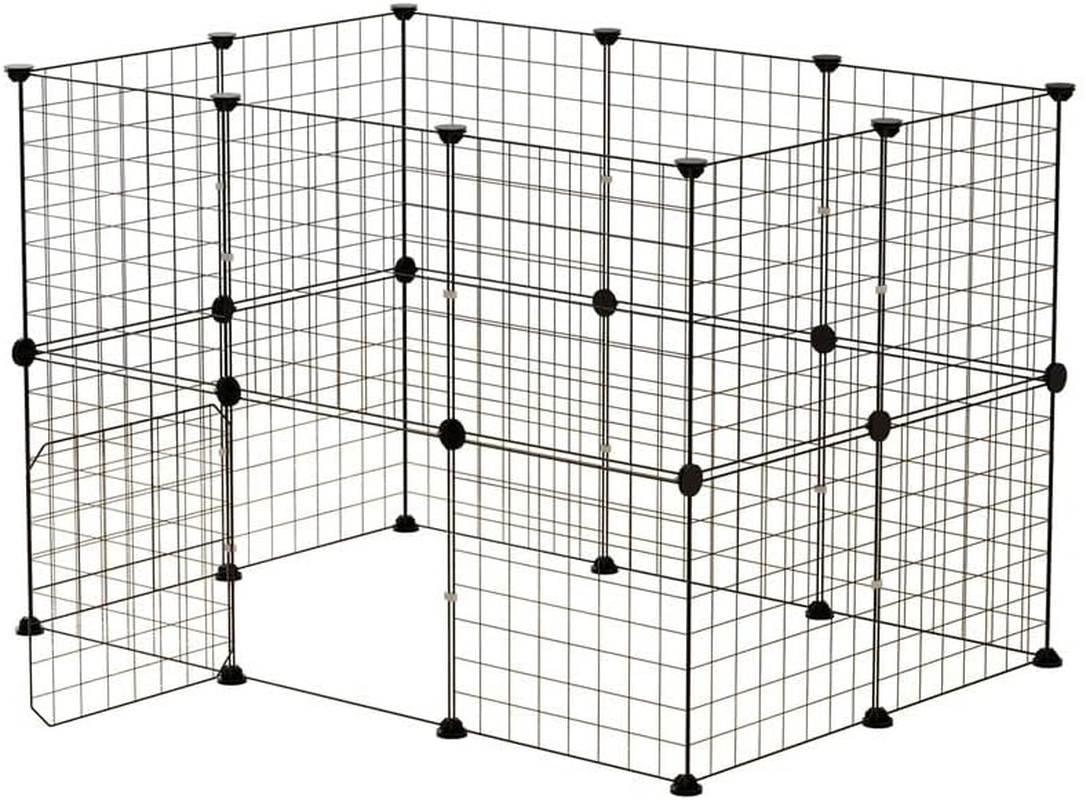 I.Pet Pet Playpen Enclosure Cage 20 Panels Puppy Fence Play Pen Foldable Metal image number 3