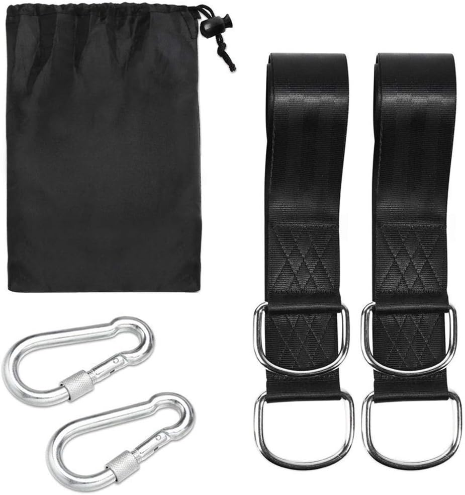 Tree Swing Straps, 2 PCS Hanging Kit 5Ft Straps Holds 2200 Lbs with 2 Safer Lock Snaps Perfect for Swing Seat, Plank, Hammock image number 3