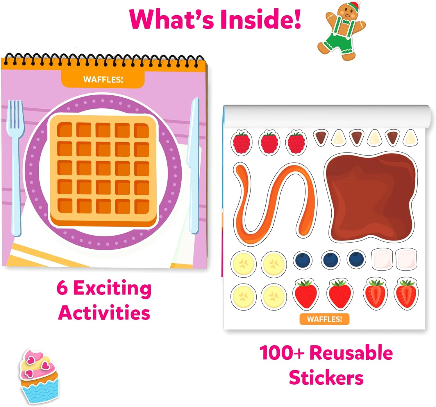 Skillmatics Reusable Sticker Activity Book - Peelies, 100+ Reusable Stickers, 6 Pictures, Mess-Free Fun for Kids, Creative Play & Travel Toy, Gifts for Boys & Girls Ages 3, 4, 5, 6, 7 image number 3