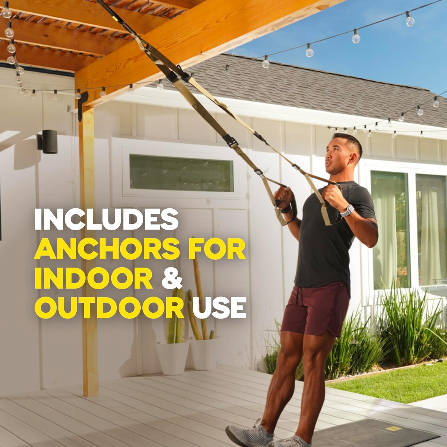 TRX Tactical Gym Suspension Trainer, Military Fitness Bands, Total-Body Workout image number 6