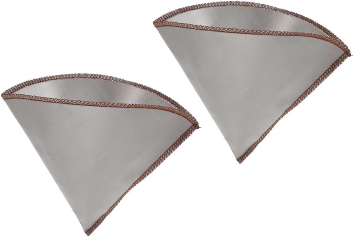 Happyyami 2Pcs Stainless Steel Coffee Filter Mesh Reusable Fine Strainer for Espresso Pour-Over Brewing Compatible with Cups Easy to Clean image number 4