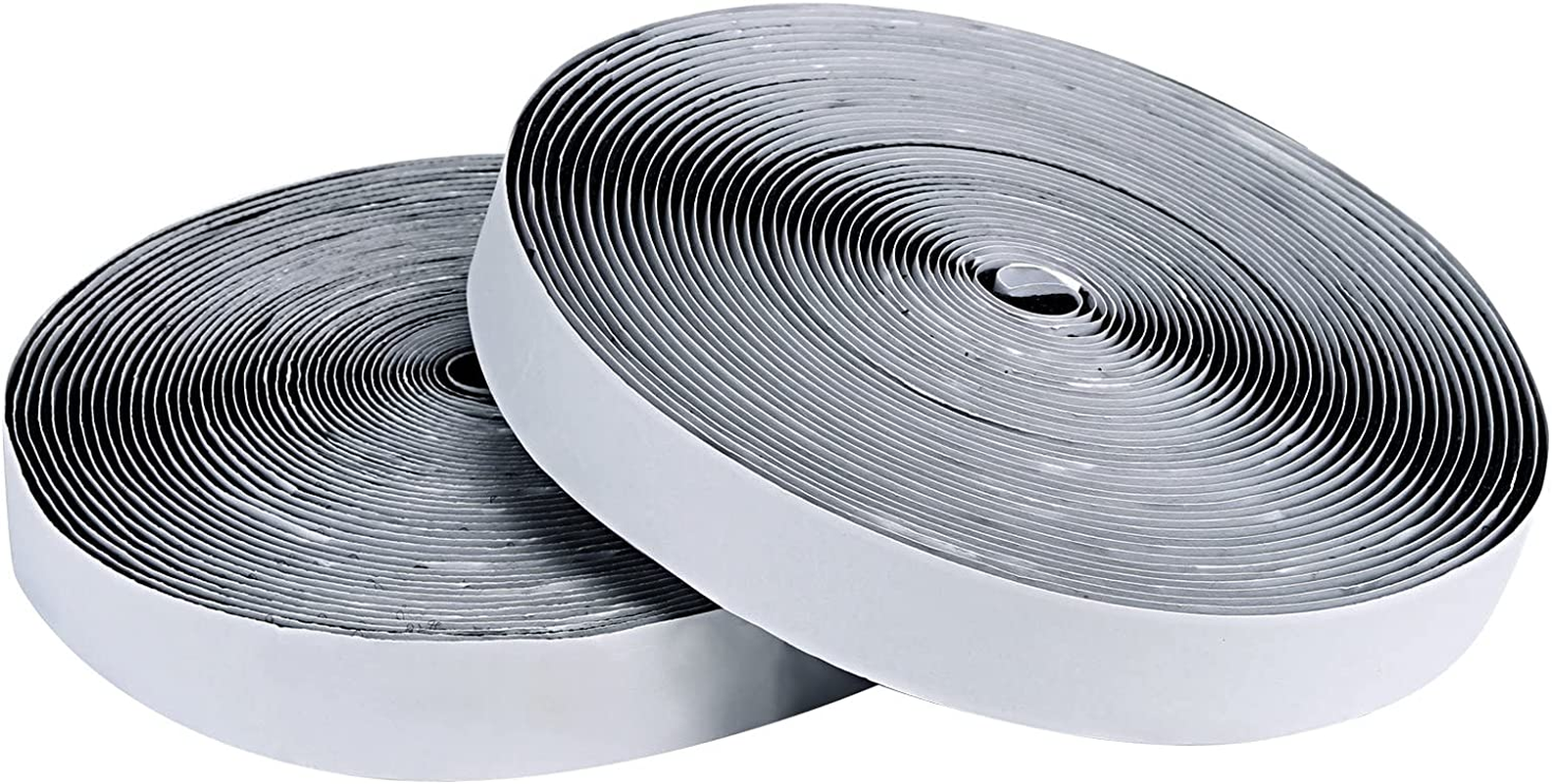 GWHOLE 2 Roll Self Adhesive Hook and Loop Fastener Tape Strips Tape Double Sided Sticky Back Strip Roll Fastening Mounting Tape, Total Length 32Ft (10M), Width 2 Cm - Black image number 1