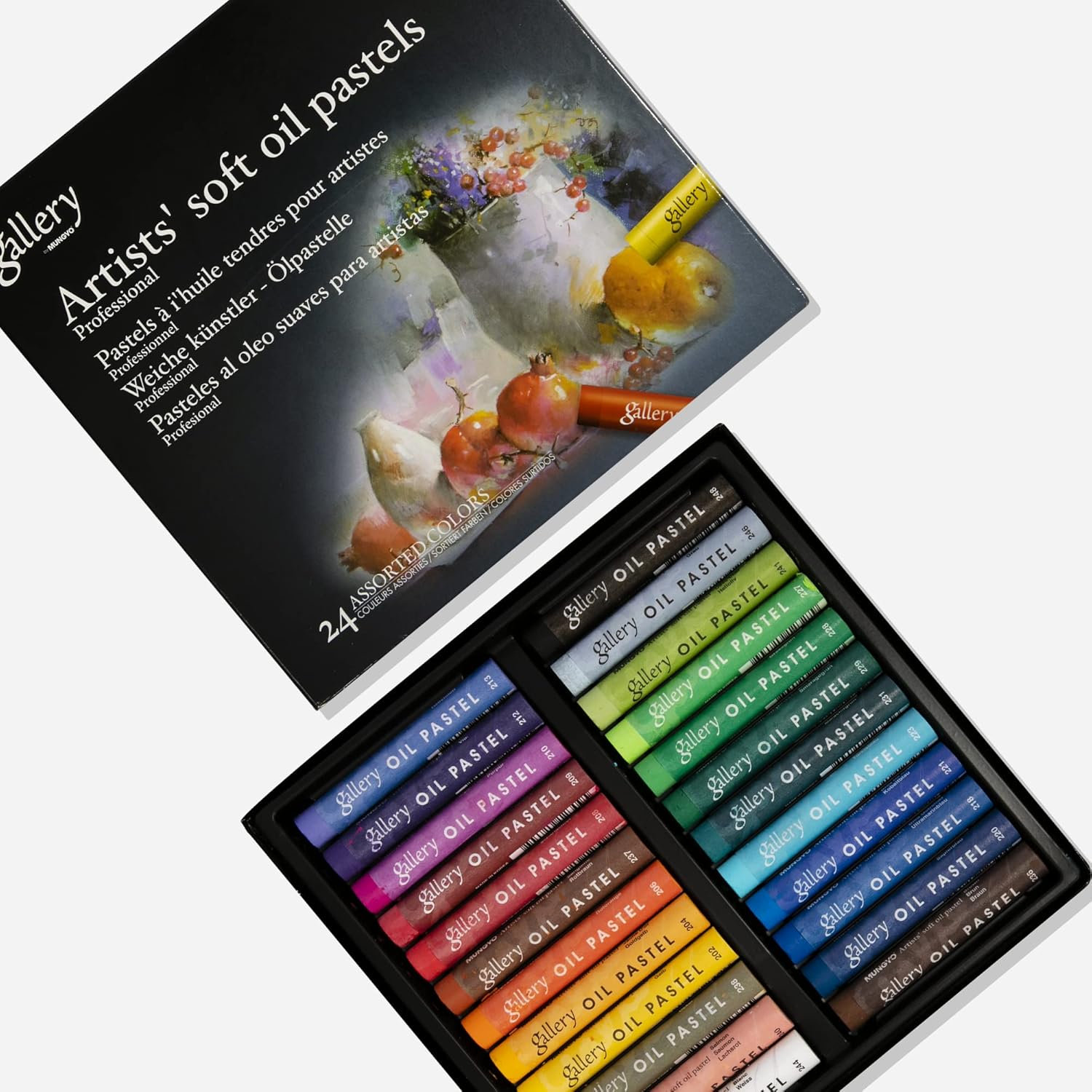 Mungyo Gallery Soft Oil Pastels Set of 24 - Assorted Colours image number 1